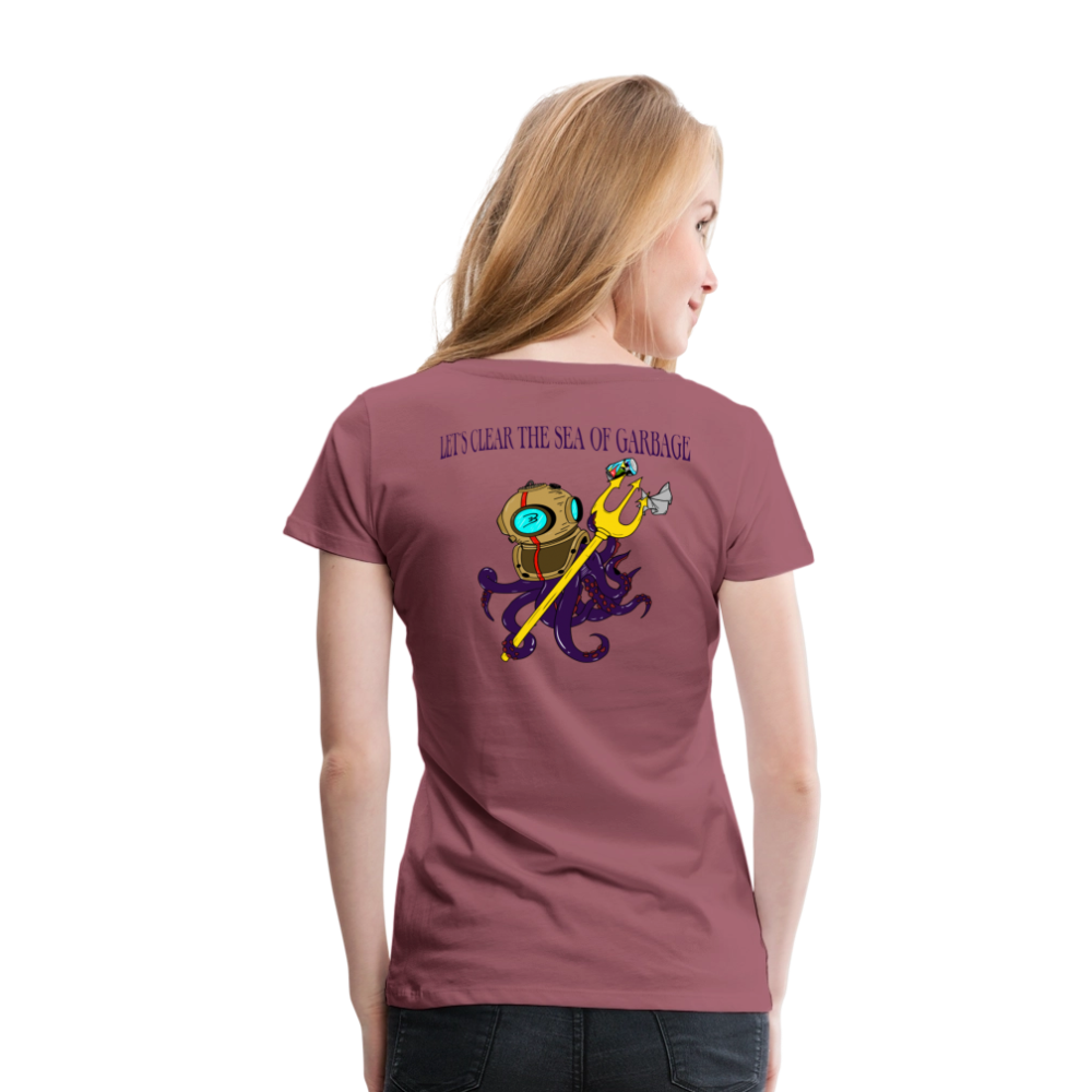 Mr.Bull's & Eagle's : Neptune Woman T-Shirt - mauve