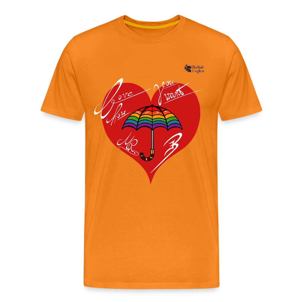 Mr. Bull's & Eagle's : Love (T-shirt) - orange