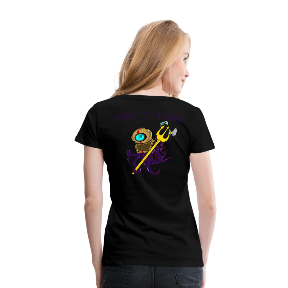 Mr.Bull's & Eagle's : Neptune Woman T-Shirt - black