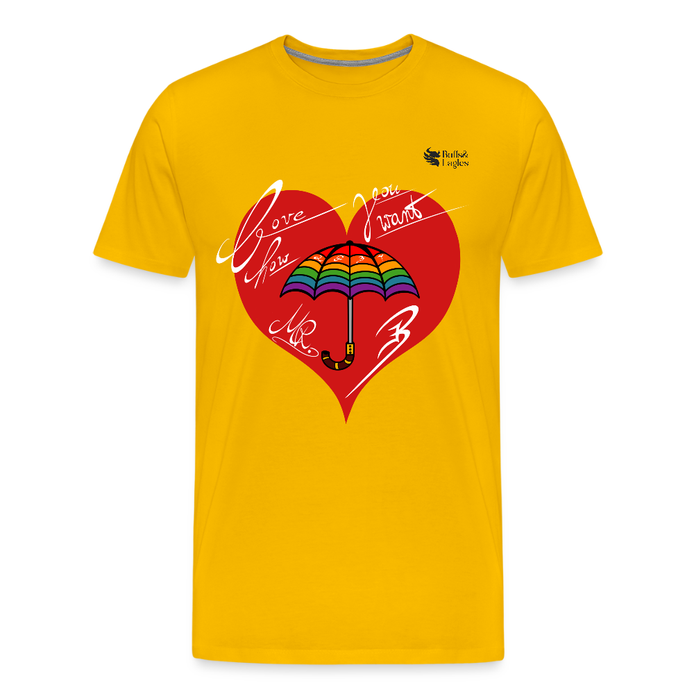 Mr. Bull's & Eagle's : Love (T-shirt) - sun yellow