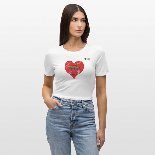 Mr. Bull's & Eagle's (Crop Top) - white