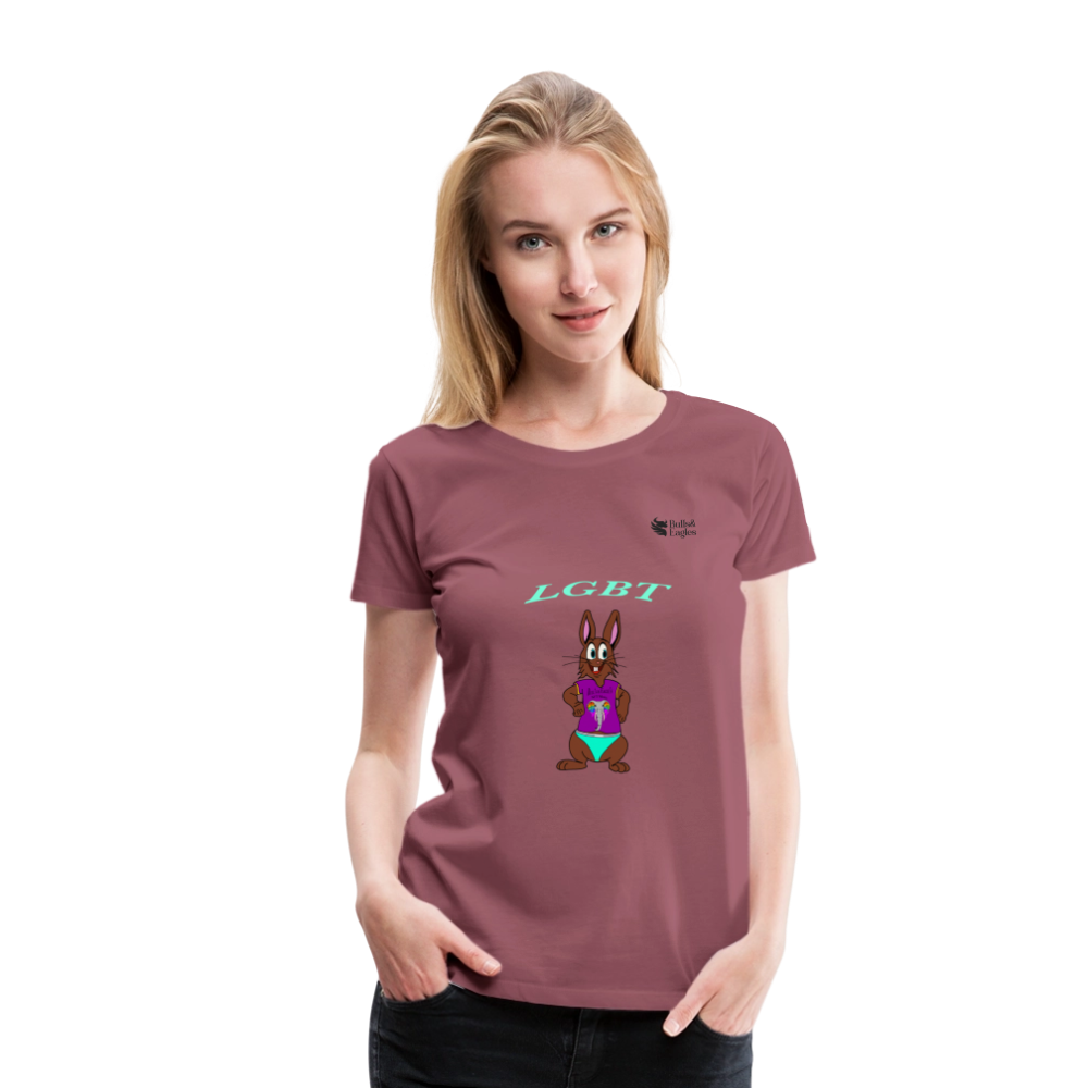 Mr.Bull's & Eagle's : LGBT T-Shirt Woman - mauve