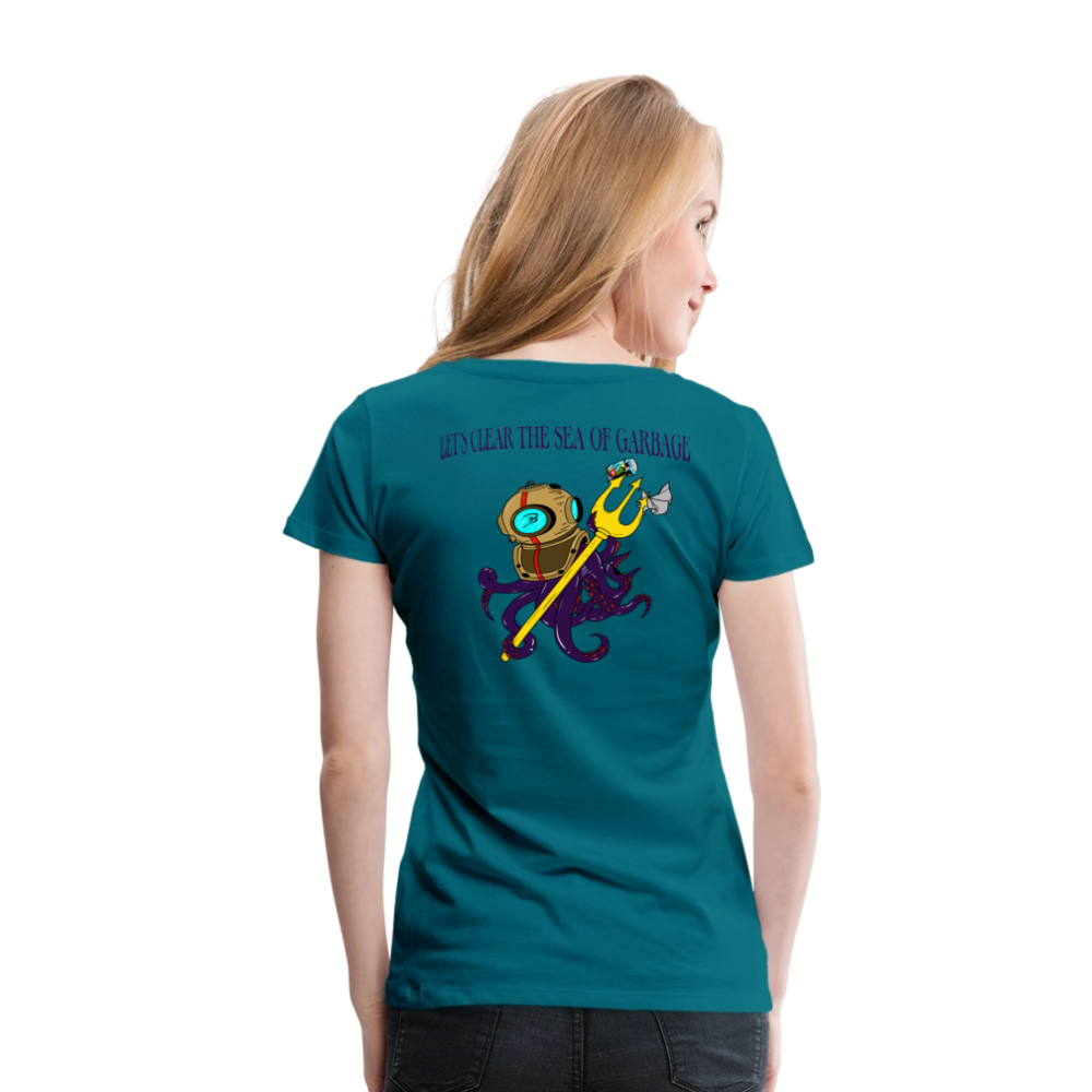Mr.Bull's & Eagle's : Neptune Woman T-Shirt - diva blue