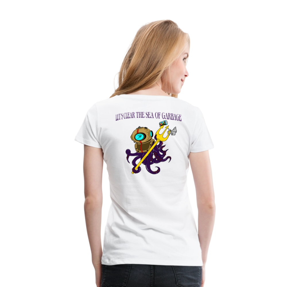 Mr.Bull's & Eagle's : Neptune Woman T-Shirt - white
