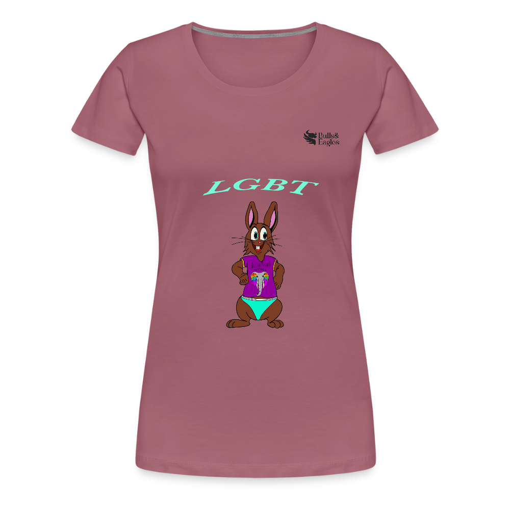 Mr.Bull's & Eagle's : LGBT T-Shirt Woman - mauve