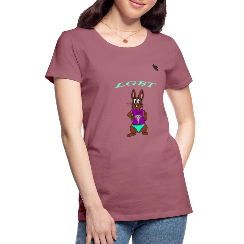 Mr.Bull's & Eagle's : LGBT T-Shirt Woman - mauve