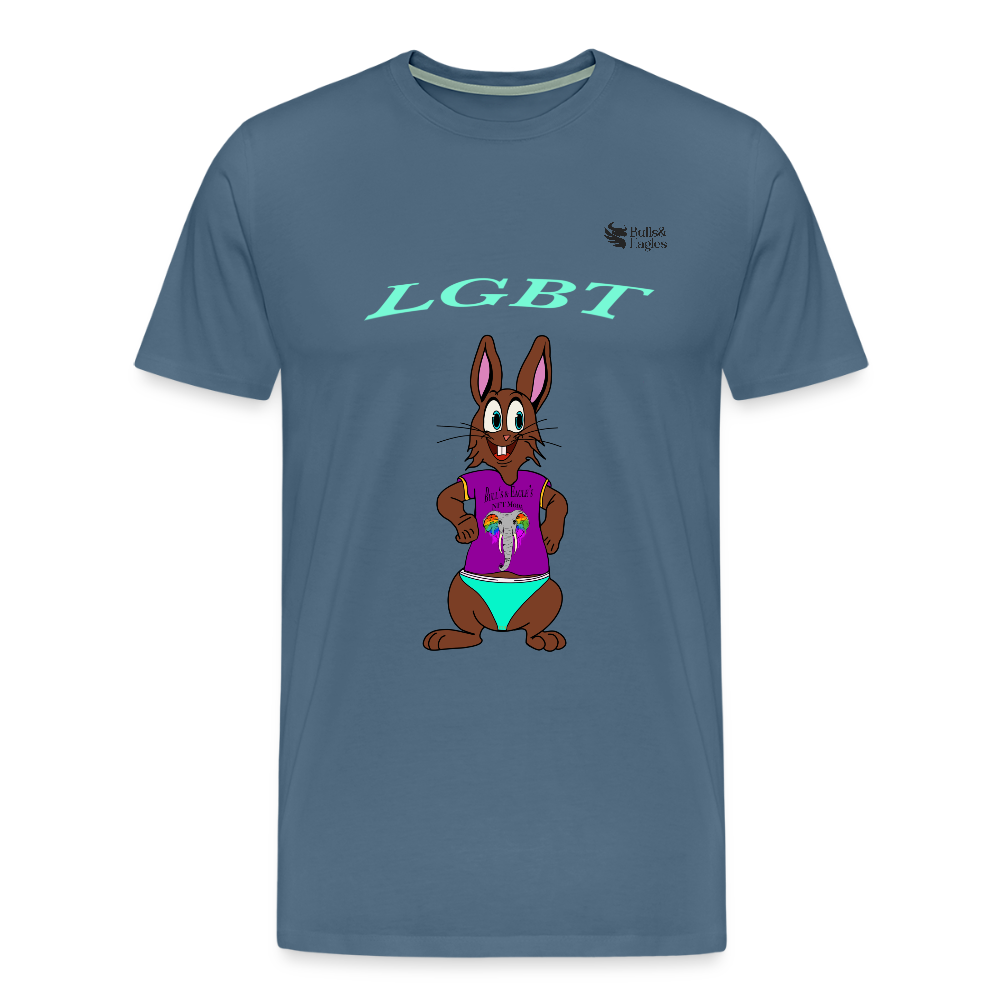 Mr. Bull's & Eagle's : LGBT (T-Shirt) - steel blue