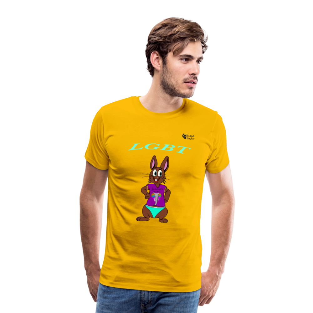 Mr. Bull's & Eagle's : LGBT (T-Shirt) - sun yellow