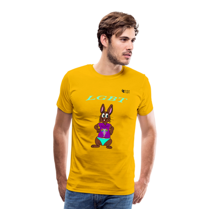 Mr. Bull's & Eagle's : LGBT (T-Shirt) - sun yellow
