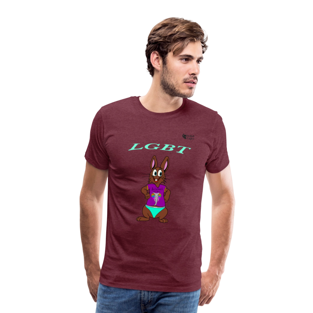 Mr. Bull's & Eagle's : LGBT (T-Shirt) - heather burgundy