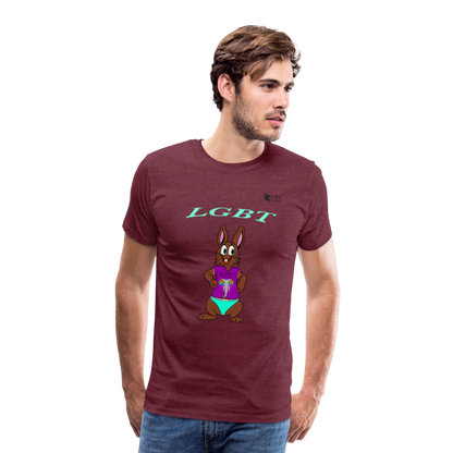 Mr. Bull's & Eagle's : LGBT (T-Shirt) - heather burgundy