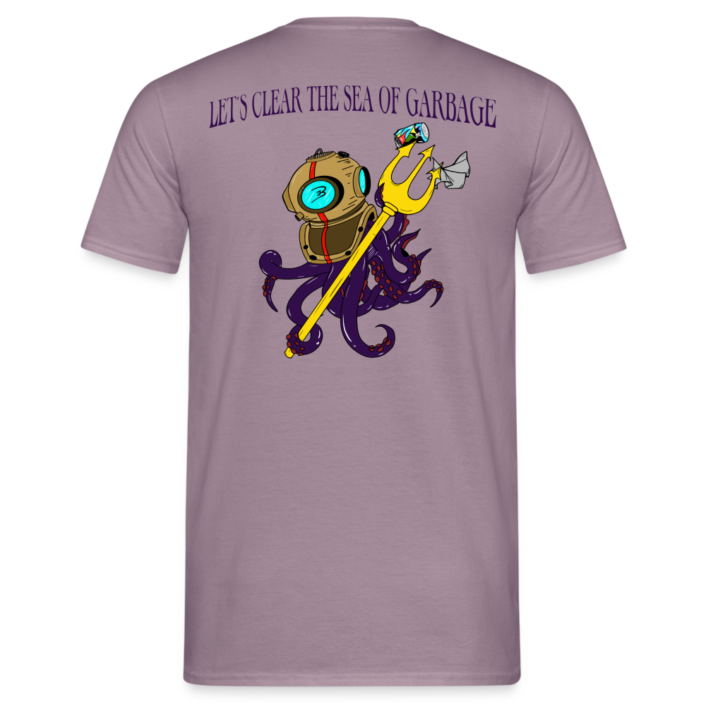 Mr. Bull's & Eagle's : Neptune Men's T-Shirt - purple-grey 