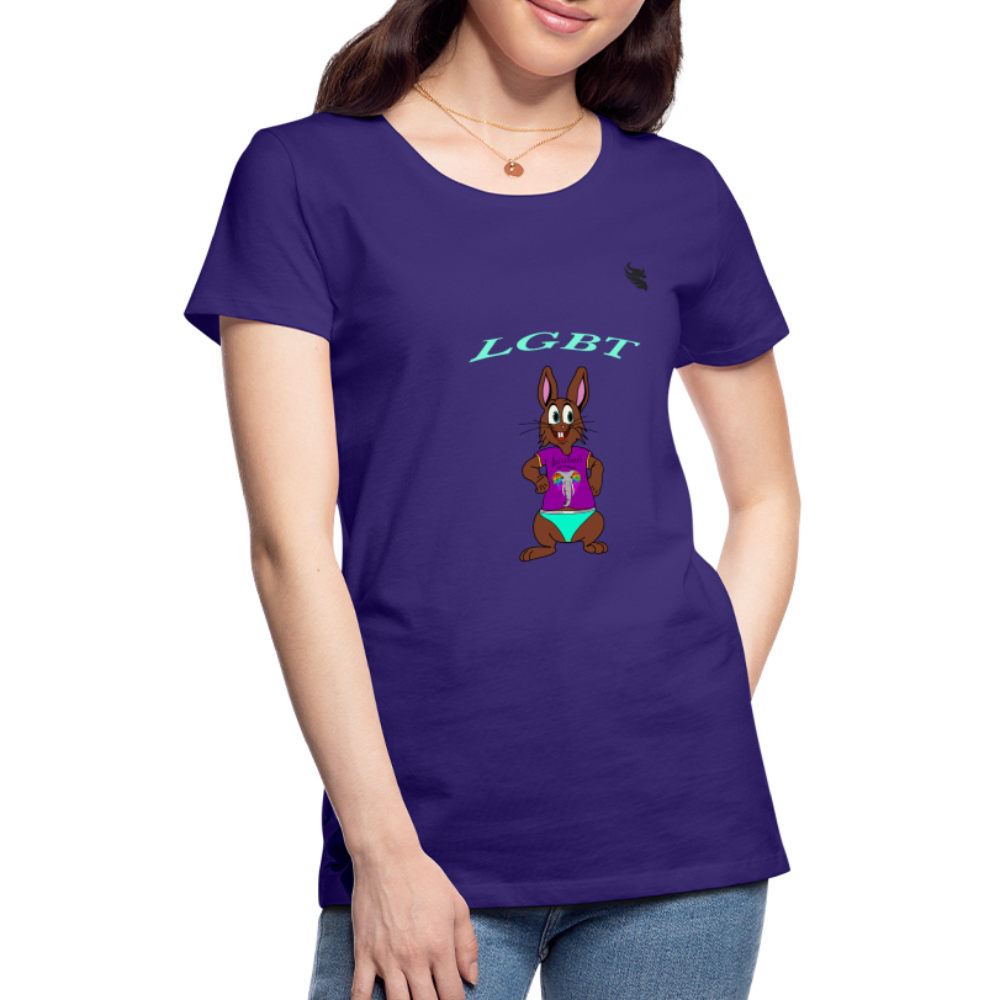 Mr.Bull's & Eagle's : LGBT T-Shirt Woman - purple