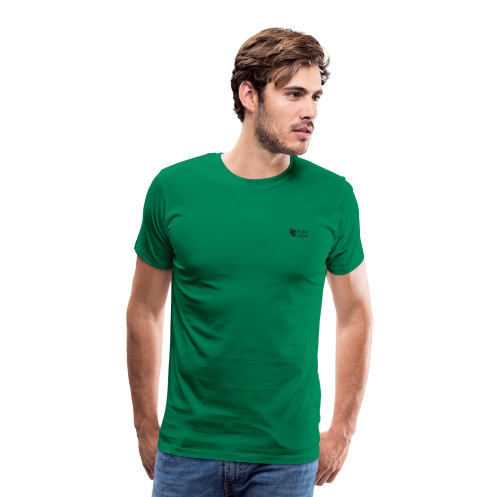 Mr Bull's & Eagle's : Black and white (T-Shirt) - kelly green