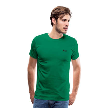 Mr Bull's & Eagle's : Black and white (T-Shirt) - kelly green