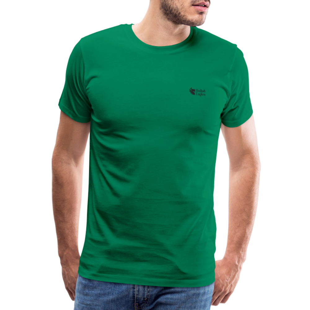 Mr Bull's & Eagle's : Black and white (T-Shirt) - kelly green