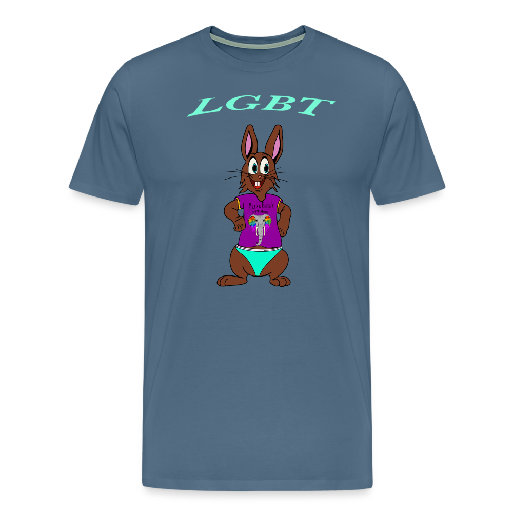 Mr. Bull's & Eagle's : LGBT (T-Shirt) - steel blue