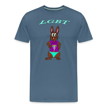 Mr. Bull's & Eagle's : LGBT (T-Shirt) - steel blue