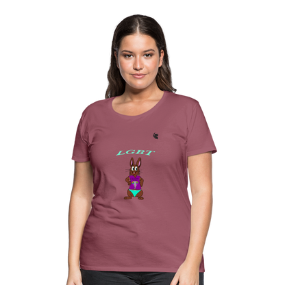 Mr.Bull's & Eagle's : LGBT T-Shirt Woman - mauve