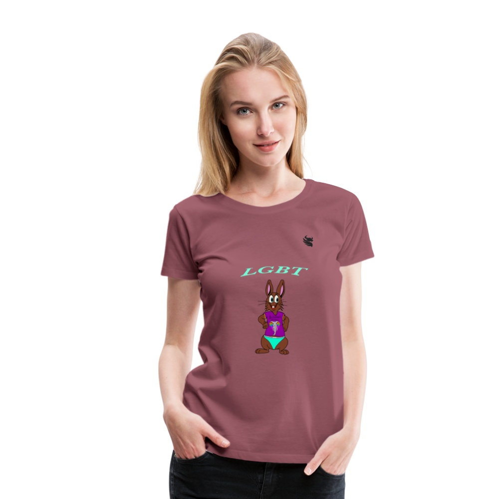 Mr.Bull's & Eagle's : LGBT T-Shirt Woman - mauve