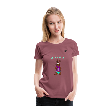 Mr.Bull's & Eagle's : LGBT T-Shirt Woman - mauve