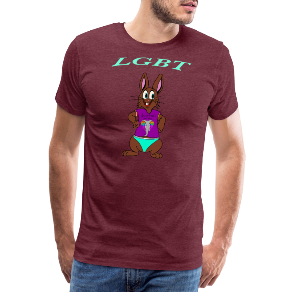 Mr. Bull's & Eagle's : LGBT (T-Shirt) - heather burgundy