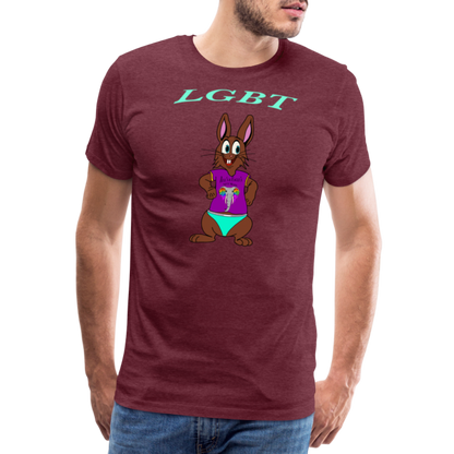 Mr. Bull's & Eagle's : LGBT (T-Shirt) - heather burgundy