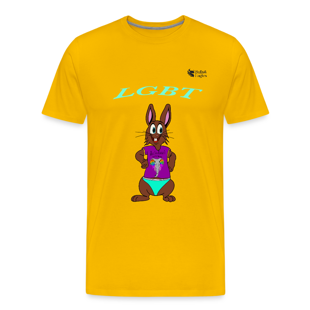 Mr. Bull's & Eagle's : LGBT (T-Shirt) - sun yellow