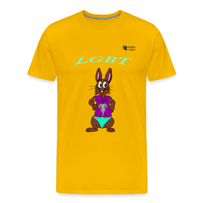 Mr. Bull's & Eagle's : LGBT (T-Shirt) - sun yellow