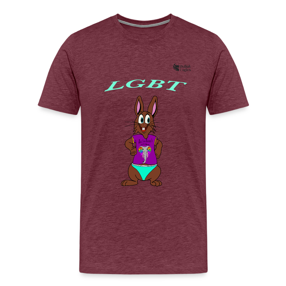 Mr. Bull's & Eagle's : LGBT (T-Shirt) - heather burgundy