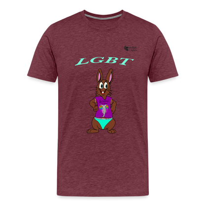 Mr. Bull's & Eagle's : LGBT (T-Shirt) - heather burgundy