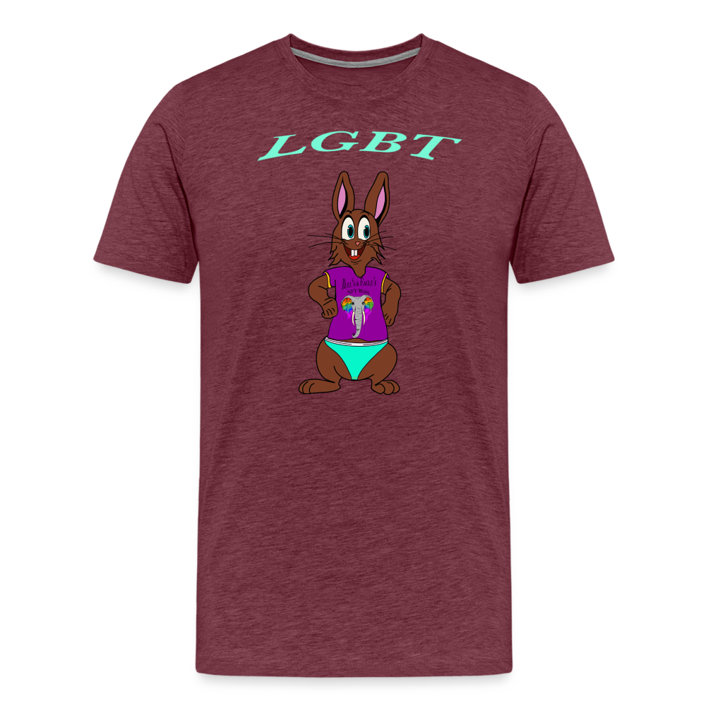 Mr. Bull's & Eagle's : LGBT (T-Shirt) - heather burgundy