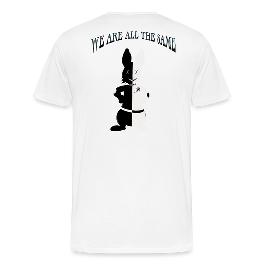 Mr Bull's & Eagle's : Black and white (T-Shirt) - white