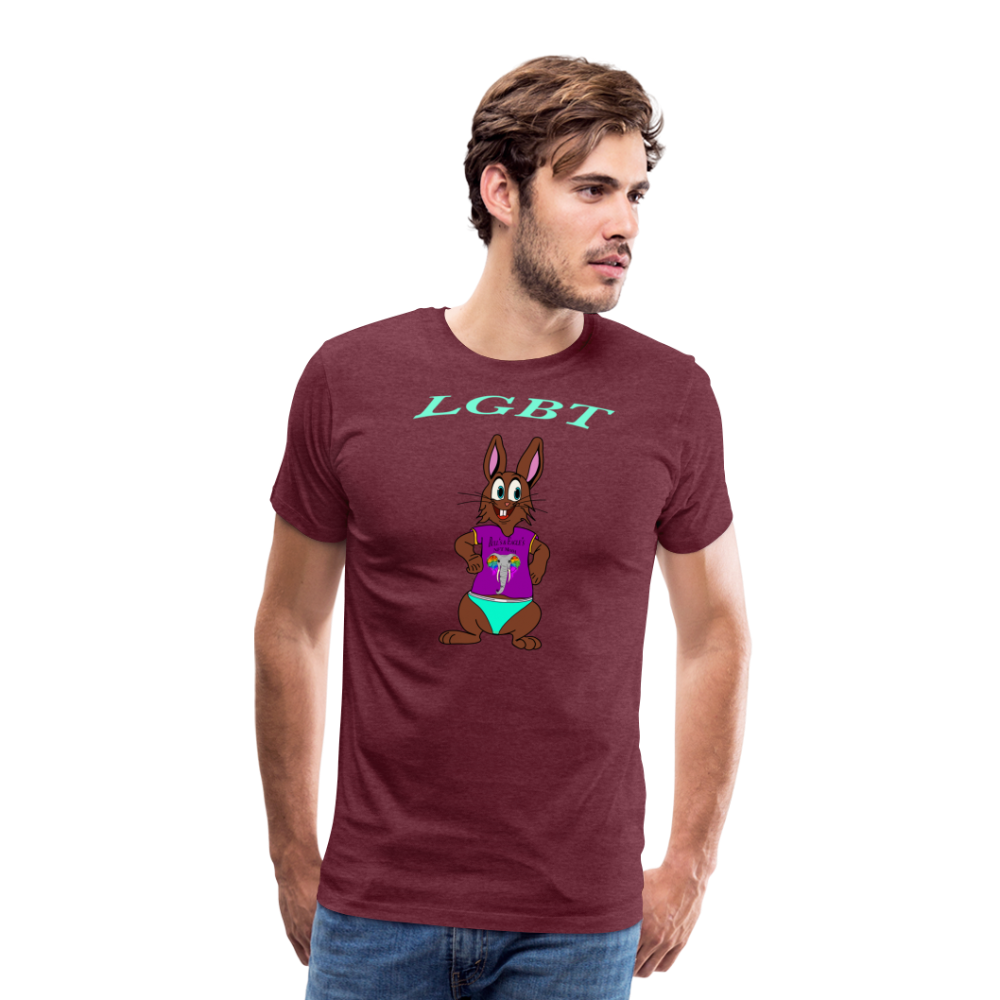 Mr. Bull's & Eagle's : LGBT (T-Shirt) - heather burgundy