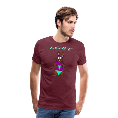 Mr. Bull's & Eagle's : LGBT (T-Shirt) - heather burgundy